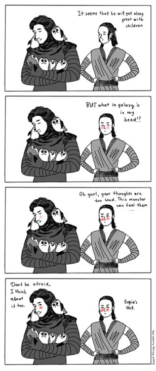 Reylo Comics, Reylo Fanart, Kylo Ren And Rey, Rey Star Wars, Star Wars Ships, Star Wars Fan Art, Star Wars Fandom, Star Wars Humor, Star Wars Memes