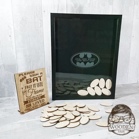 Batman Wedding Theme, Catwoman Wedding, Alternative Wedding Favors, Batman Wedding Rings, Wedding Drop Box, Batman Wedding, Geeky Wedding, Superhero Wedding, Weddings Idea