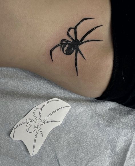 Black Spider Tattoo, Tattoos Black People, Spider Tattoo Ideas, Tattoo Ideas Black, Spider Tattoos, Tattoo Colors, Grunge Tattoo, Spider Tattoo, Creepy Tattoos