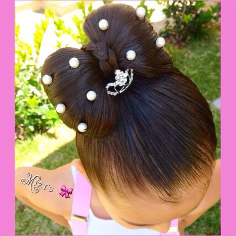 Minnie Mouse Hairstyle For Kids, Ladies Hairstyles, Jasmine Hair, Lil Girl Hairstyles, 4 Baby, Minnie Mouse Bow, Braided Ponytail Hairstyles, Bow Hairstyle