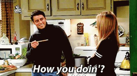 Eh Eh GIF - Friends HowYouDoin Wassup - Discover & Share GIFs Flirting With Men, Big Friends, French People, Friends Sweatshirt, A Guy Like You, Joey Tribbiani, Flirting Humor, Friends Tv Show, Comedy Central