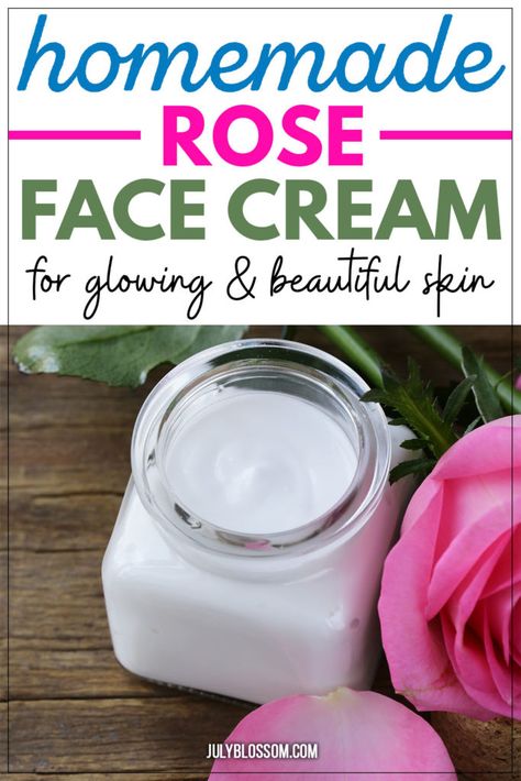 Face Cream Diy, Face Cream Recipe, Diy Face Cream, Rose Lotion, Diy Face Moisturizer, Good Face, Homemade Face Cream, Scar Cream, Rose Face