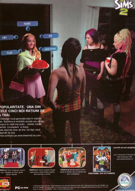 2000s Magazines, Retro Games Poster, Car Factory, Video Game Print, Ea Games, Mini Plant, Publicidad Creativa, The Sims 2, Like Video