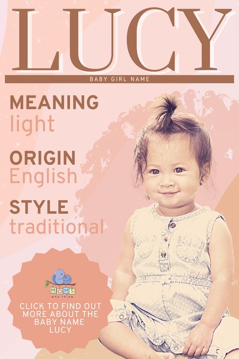 Lucy is a beautiful name that has a bit of spunk and personality to it. It is used as a standalone first name and as a popular nickname for the name Lucille. The most popular characters who have ever had the name include Lucy Ricardo from “I Love Lucy” and Lucy from the “Peanuts” comic strip. #girlname #babyname Lucia Name Meaning, Lucinda Name Meaning, Lucy Name Meaning, I Love Lucy Color, L Baby Girl Names, Lucy Ricardo, Baby Name Meaning, I Love Lucy Memes Funny, Middle Names For Girls