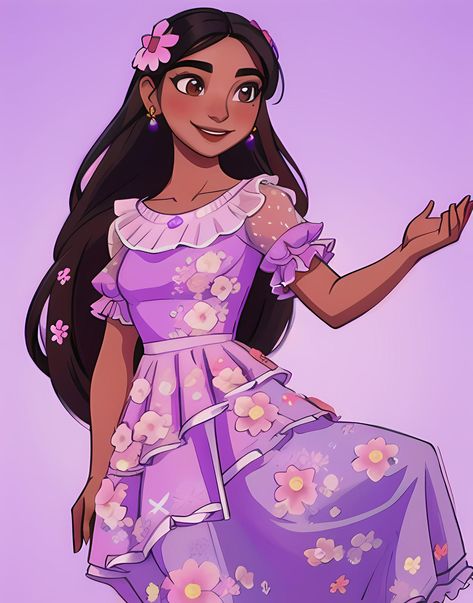 Isabela Madrigal Encanto, Anastacia Disney, Isabela Madrigal, Iphone Wallpaper Texture, Princess Illustration, Anna Doll, Disney Character Art, Disney Encanto, Disney Princess Images