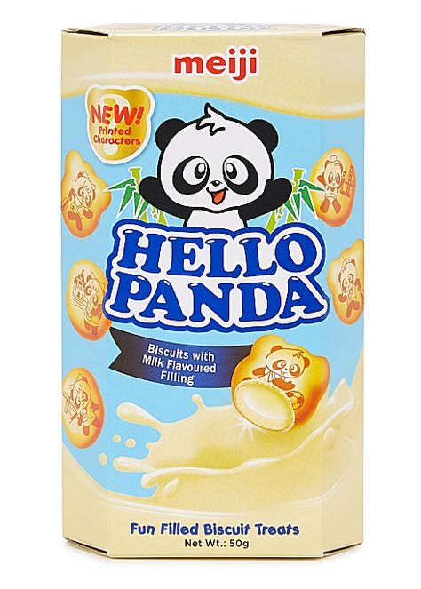 Panda Bear Cake, Baked Biscuits, Milk Biscuits, Hello Panda, Organic Groceries, Strawberry Filling, Milk Cream, Flavored Milk, Entertaining Essentials