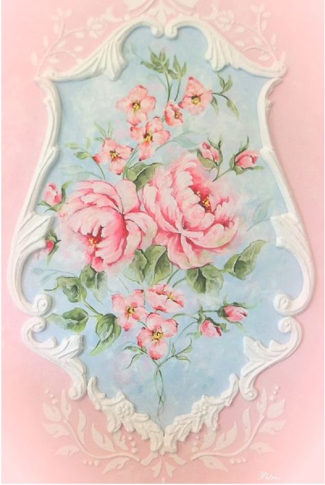 Hey, I found this really awesome Etsy listing at https://www.etsy.com/listing/247134126/french-rococo-decorative-shabby-chic Rococo Painting, Romantic Essence, Decoration Shabby, French Rococo, Cottage Shabby Chic, Style Shabby Chic, Shabby Chic Bedrooms, Painted Paneling, Chic Cottage