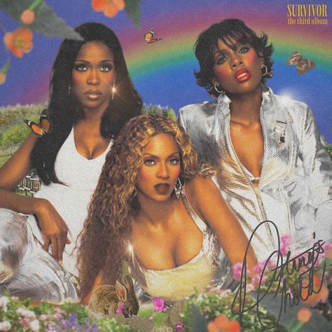 ✿ #1014 aniya she/her #0621 ✿ on Instagram: “Destiny’s Child - SURVIVOR 🦋 shprism concept 🦋” Destiny Child Aesthetic, Destinys Child Aesthetic, Destiny Child, Destinys Child, Destiny Child Album Cover, Destiny's Child Album Cover, Beyoncé Destiny's Child, Group Picture Poses, Fun Sleepover Ideas