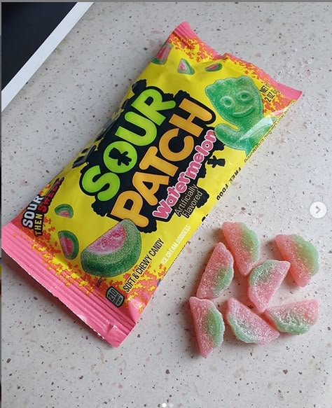 Sourpatch Watermelon, Sour Watermelon Gummies, Watermelon Sour Patch, Sour Gummy Candy, Sour Punch Bites, Watermelon Sweets, Sour Patch Kids Watermelon, Watermelon Sour Patch Kids, Sour Patch Watermelon Aesthetic