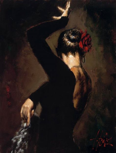 Fabian Perez, Dancer Painting, Dance Paintings, Dance Poster, Flamenco Dancers, Dance Art, Dance Photography, Photo Images, Wall Art Pictures