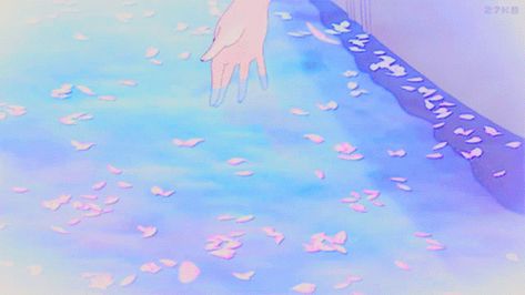 Aesthetic Animated, Hello Gif, Computer Wallpapers, Arte 8 Bits, Blue Banner, Anime Backgrounds, Banner Gif, Angel Aesthetic, Blue Anime