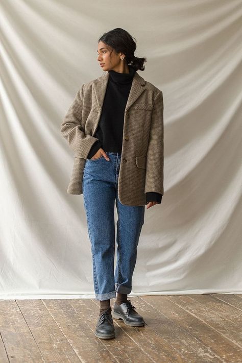 Work Outfits Ideas, Skandinavian Fashion, Wool Blend Jacket, Elegante Casual, Mode Inspo, Casual Work Outfits, Casual Office, 가을 패션, Look Vintage