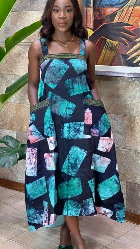 Ankara Dress Styles Classy, Bubu Jumpsuit, Tie Dye Dress Outfit, Ankara Bubu, Diy Maxi Dress, Ankara Dress Designs, Fancy Short Dresses, African Attire Dresses, Dress Ankara