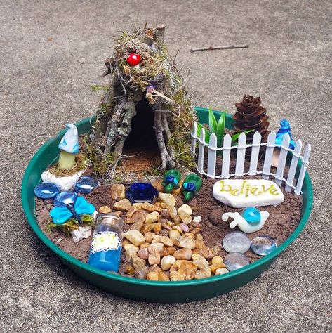 Fairy Garden Design Ideas, Fairy House Kit, Fairy Kit, Fairy Garden Kit, Fairy Garden Designs, Mini Fairy Garden, Garden Kit, Terrariums Kits, Fairy Garden Houses