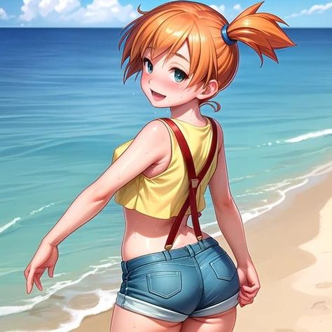 Thick Thigh Character Art, Female Anime Gyat, Thick Anime Poses, Female Pokemon Trainers, Misty From Pokemon, Pokemon Women, The Incredibles 2004, Simpsons Drawings, Doing Better