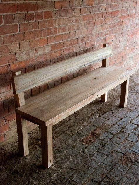 Farmhouse Bench With Back, Wooden Kitchen Bench, Wooden Bench Indoor, Metal Dining Bench, Farm Table With Bench, Dining Bench With Back, Wooden Dining Bench, Farmhouse Dining Benches, Corner Dining Bench