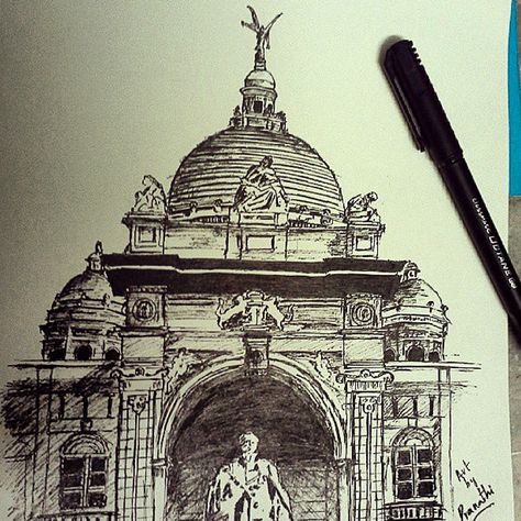 #victoriamemorial #kolkata #sketch #sketching #pranathisketches Victoria Memorial Kolkata Sketch, Kolkata Sketch, Victoria Memorial Kolkata, Faces Drawing, Victoria Memorial, Pencil Sketching, Pencil Sketches, House Drawing, Drawing Easy