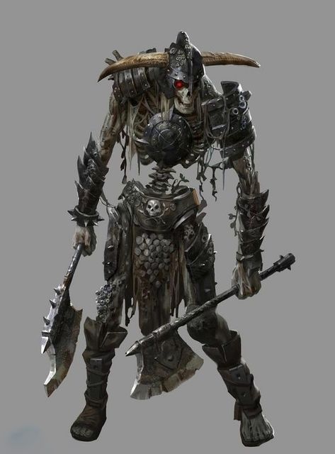 Undead warrior Undead Warrior, Skeleton Warrior, By Any Means Necessary, Dnd Monsters, 다크 판타지, Monster Concept Art, Fantasy Monster, Monster Design, Fantasy Warrior