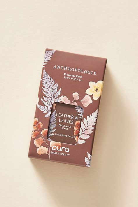 Pura x Anthropologie Leather & Leaves Home Fragrance Oil Refill Anthro Home, Crown Candle Holder, Fragrance Sticks, Anthropologie Candle, Fresh Scents, Iron Candlesticks, Wholesale Packaging, Wine Bottle Bag, Leather Leaf