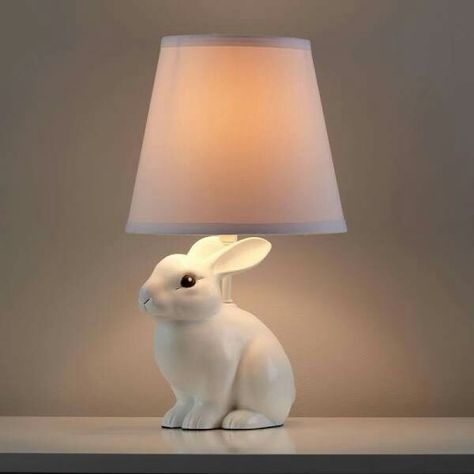 Land of Nod Kids Table Lamp, Bunny Lamp, Rabbit Lamp, Bunny Room, Rabbit Nursery, Bunny Nursery, Bamboo Table, The Land Of Nod, Land Of Nod