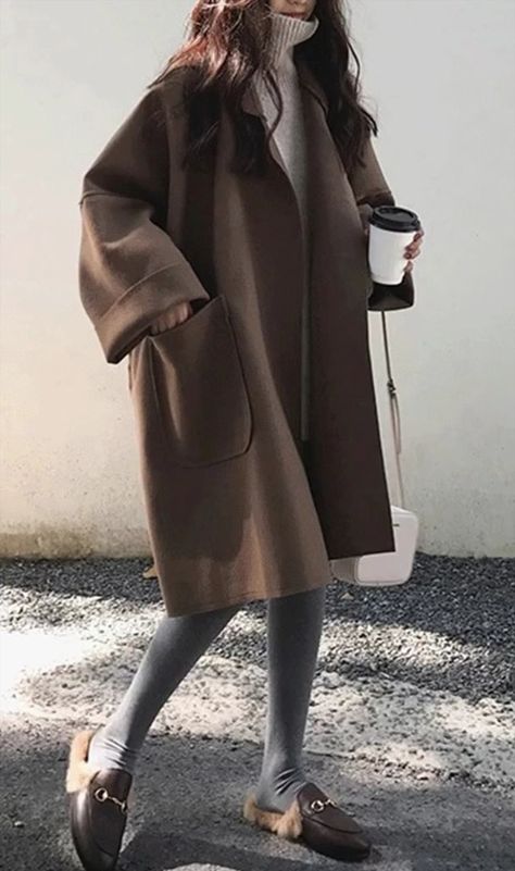 Mode Mantel, Fall Fashion Coats, Elegant Coats, Girly Style, Cotton Jumpsuit, Ulzzang Fashion, Woolen Coat, Work Clothes, 가을 패션