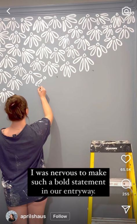 Wall Painting Ideas Flowers, Wall Drawing Ideas Diy, Diy Painted Wall, Minimalist Hairstyles, Painting Ideas Flowers, Wall Murals Painted Diy, Bedroom Wall Painting Ideas, Wall Drawing Ideas, Bedroom Wall Painting