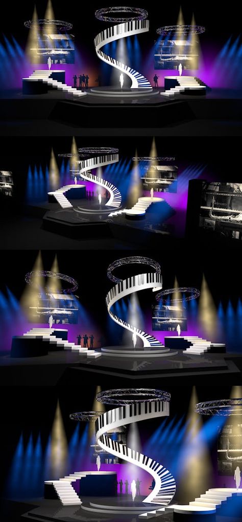 Music Stage Design Ideas, Musical Stage Design, Stage Concert Design, Music Stage Design, Performance Stage Design, Runway Stage Design, Led Screen Design, Cute Screen Savers, Black Monster