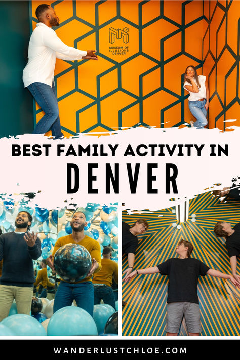 Looking for fun things to do in Denver with kids? This is one of the most captivating, mind-bending experiences in the city right now! #denver #museumofillusions #denvermuseums #thingstodoindenver #denverforkids #familydenver Denver With Kids, Denver Activities, Things To Do In Denver, Denver Museums, Kids Things To Do, Estes Park Colorado, Usa Travel Destinations, Estes Park, Usa Travel