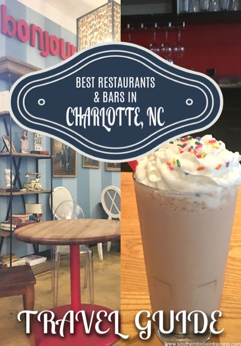 TRAVEL GUIDE: The  Best Restaurants Charlotte Nc Nightlife, Best Restaurants In Charlotte Nc, Places To Eat In Charlotte Nc, Charlotte North Carolina Restaurants, Charolette Nc, Charlotte Restaurants, Nc Travel, Downtown Charlotte, North Carolina Vacations