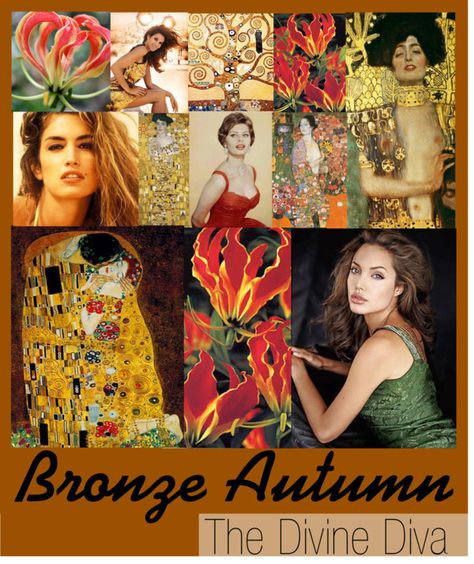 "Zyla Bronze Autumn" by colorazione on Polyvore Bronze Autumn Zyla Palette, Zyla Autumn Archetypes, Bronze Autumn Zyla, Copper Autumn Zyla, David Zyla Archetypes Autumn, Diva Archetype, Zyla Bronze Autumn, Zyla Archetypes, Bronze Autumn