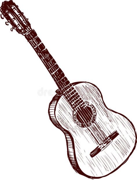 Old guitar. Vector drawing of an old acoustic guitar , #Affiliate, #Vector, #guitar, #acoustic, #drawing #ad Acoustic Guitar Drawing, Old Guitar, Realistic Guitar Drawing, Playing Guitar Sketch, Acoustic Guitar Sketch, Guitar Chair, Guitar Vector, Value Drawing, Guitar Illustration