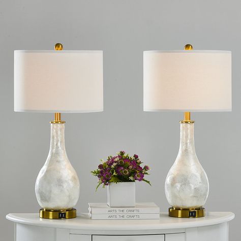 Shell Table Lamp, Entryway Lamps, Capiz Shell Chandelier, Shell Table, All White Bedroom, Shell Chandelier, Lamp Store, Marble Table Lamp, Electric Lamp