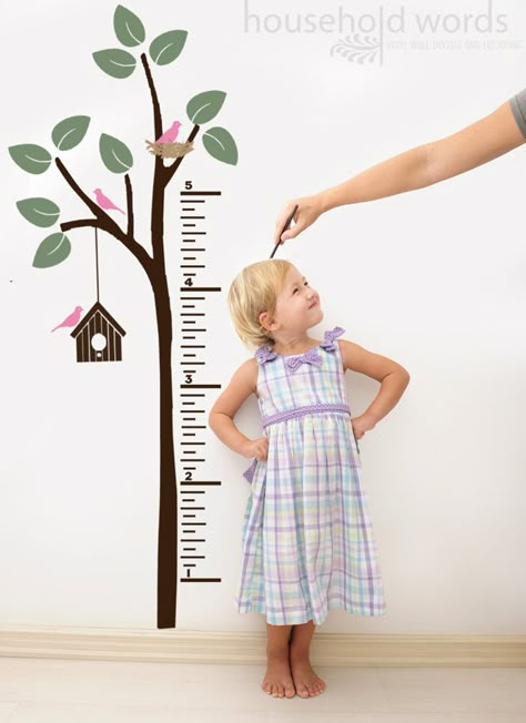 Growth Chart Vinyl Tree Wall Decal, Wall Growth Chart, Kids Growth Chart, Growth Charts, Height Chart, Paper Wall Art, Tree Wall Decal, Kids Room Ideas, Baby Room Ideas