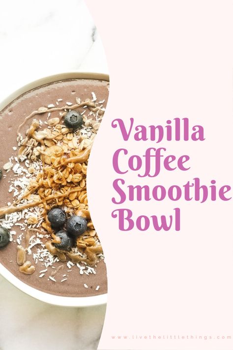 Get More Energy, Healthy Delicious Recipes, Coconut Shavings, Creamy Smoothies, Coffee Smoothie, Vanilla Coffee, Smoothie Bowls, Canned Coconut Milk, Homemade Granola