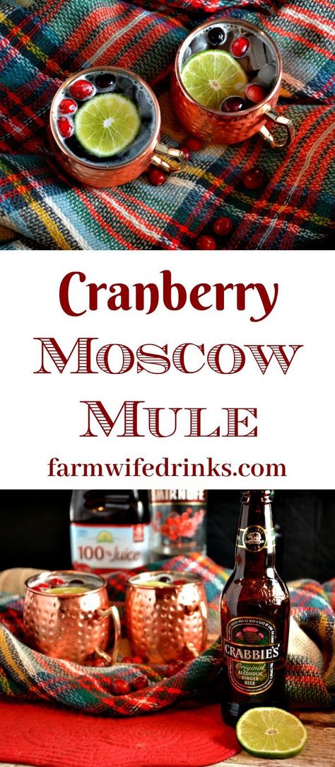 If you love a good Moscow Mule, these cranberry Moscow Mules are perfect for Christmas and a drink you will end up drinking all year long. Christmas Beverages, Cranberry Moscow Mule, Holiday Drinks Alcohol, Christmas Drinks Alcohol Recipes, Christmas Drinks Alcohol, Cocktail Party Decor, Moscow Mules, Citrus Cocktails, Vanilla Milkshake