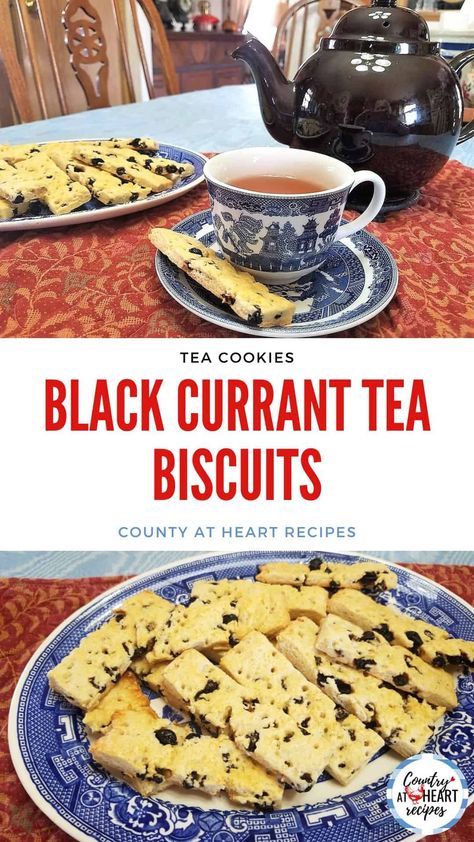 Dried Black Currant Recipes, Dried Currant Recipes, English Tea Biscuit Recipe, Blackcurrant Recipes, Red Currant Recipe, Black Currant Recipes, Traditional English Tea, Currant Recipes, English Biscuits