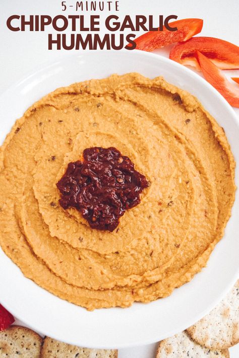 Chipotle Hummus Recipe, Chipotle Hummus, Hummus Snack, Best Hummus Recipe, Best Hummus, Dip Vegan, Vegetarian Snack, Hummus Recipe Homemade, Hummus Recipes