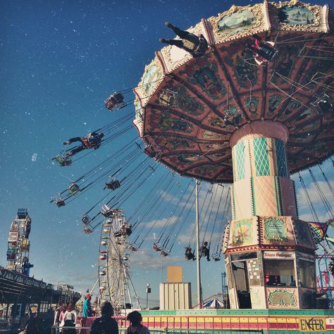 Fair. Amusement Park, In Summer