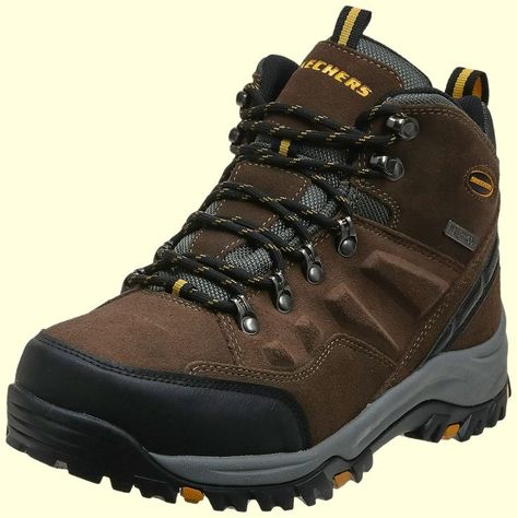 Skechers Men's Relment-Pelmo Hiking Boot Asolo Boots, Skechers Boots, Best Hiking Boots, Mens Hiking Boots, Men’s Boots, Work Gear, Chukka Boot, Hiking Boot, Walking Boots