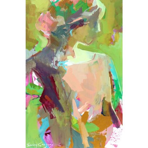 Erin Gregory Art, Erin Gregory, Abstract Figure Art, Abstract Portrait Painting, Soyut Sanat Tabloları, Chalk Drawings, Painting People, Abstract Portrait, Art Abstrait