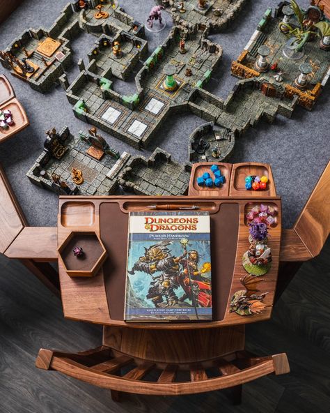 Feeling nostalgic? ⚔💥 Comment below your favorite edition of #dnd 👇 Terrain from @stefanpokornyzaltar @dwarvenforgeofficial Random Tables Dnd, D&d Table, Dnd Setup, Foam Board Crafts, Dnd Room, Dnd Table, Dnd Terrain, Dnd World, Diy Construction