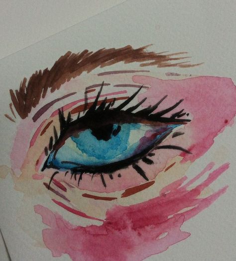 Canvas Eye Painting, Structures Art, Painting Small Canvas, Eye Aesthetic, Alevel Art, Aesthetic Watercolor, Watercolor Eyes, Eye Painting, Aesthetic Eyes