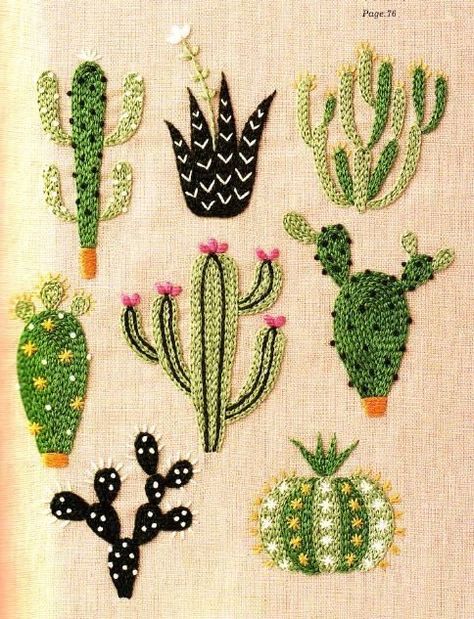 Broderie Anglaise Fabric, Yumiko Higuchi, Cactus Embroidery, Patterns Flowers, Crewel Embroidery Kits, Sashiko Embroidery, Embroidery Transfers, Pola Sulam, Embroidery Patterns Vintage