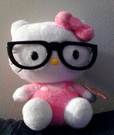 Hello Kitty With Glasses, Kitty With Glasses, Wearing Glasses, Hello Kitty, Kitty