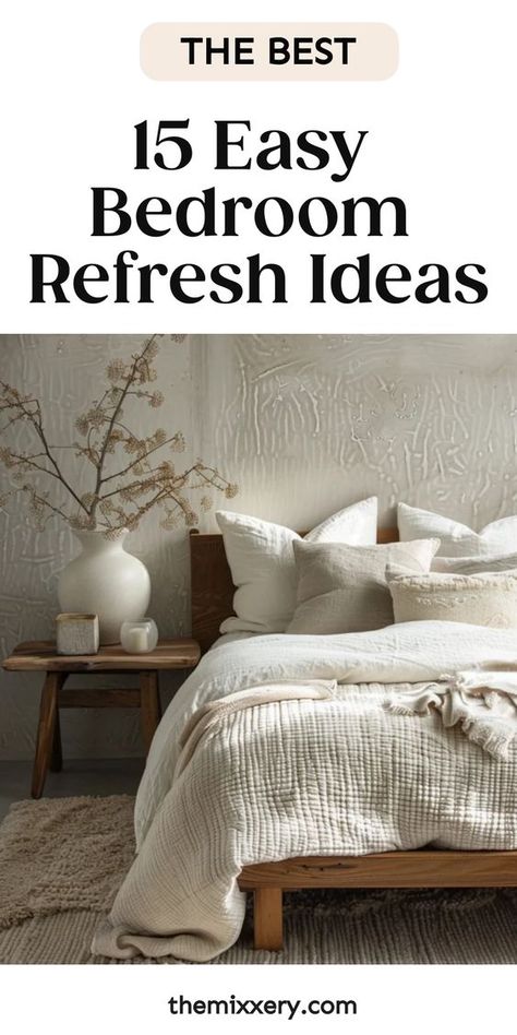 Discover affordable and creative bedroom refresh ideas to give your space a cozy and aesthetic update without breaking the bank. Whether you're looking for simple decor swaps or DIY projects, you'll find inspiration to transform your bedroom into a stylish retreat. Make the most out of your bedroom refresh on a budget by incorporating personalized touches and clever styling tricks to create a space that reflects your unique personality. Affordable Bedroom, Rearranging Furniture, Aesthetic Bedroom Ideas, Inspire Me Home Decor, Bedroom Vanity, Aesthetic Ideas, Bedroom Refresh, Bedroom Flooring, Decorative Accents