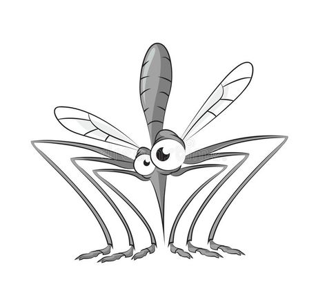 Mosquito Illustration, How To Draw Bugs, Cartoon Character Ideas, Draw Bugs, Cartoon Mosquito, Funny Mosquito, Bugs Art, Bugs Drawing, Art Insects