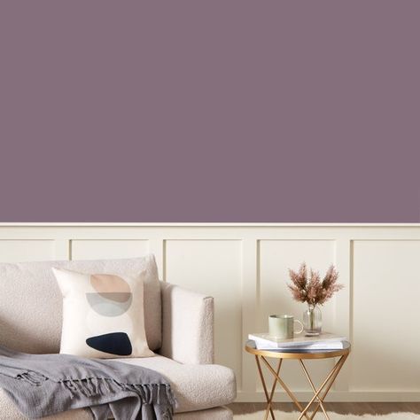 Dunelm Thistle Painting, Cupboard Colors, Lilac Wall, New Home Wishes, Bedroom Color Combination, Eggshell Paint, Relaxing Space, Paint Swatches, Bedroom Color