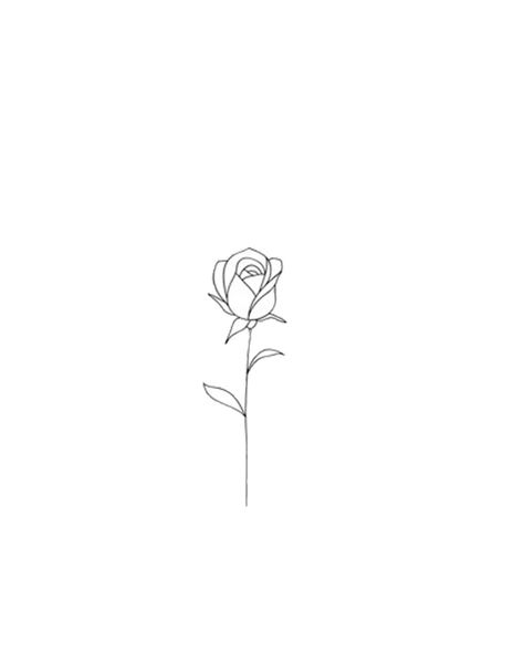 Spray Rose Tattoo, Tiny Rose Tattoo Finger, One Line Flower Tattoo Simple, Small Simple Tattoos Flowers, Simple Red Rose Tattoo, Rose Micro Tattoo, Single Rose Tattoos For Women, Rose Fine Line Tattoo Design, Simple Single Flower Tattoo