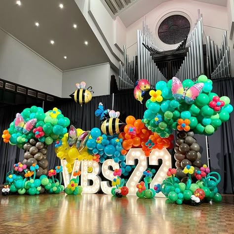 Bug Themed Vbs, Magnified Vbs Decor, Magnify Vbs 2025, Vbs 2025 Magnified Decorations, Magnified Vbs 2025 Decorations, Magnified Vbs 2025, Vbs Magnified, Vbs Decorating Ideas, Butterfly Party Decorations