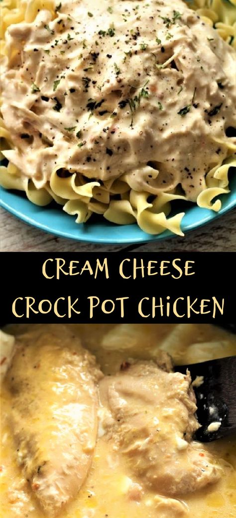 Crock Pot Creamy Chicken Nachos, Creamed Chicken Crockpot, Chicken And Cream Of Chicken Soup Recipe, Chicken Cream Cheese Crock Pot, Crockpot Chicken With Cream Of Chicken, Chicken Cream Cheese Recipes Crockpot, Crockpot Chicken Cream Cheese, Cream Cheese Chicken Crock Pot, Cream Cheese Crockpot Chicken